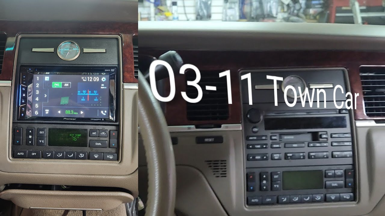 How to install 03-12 Lincoln Town Car radio 