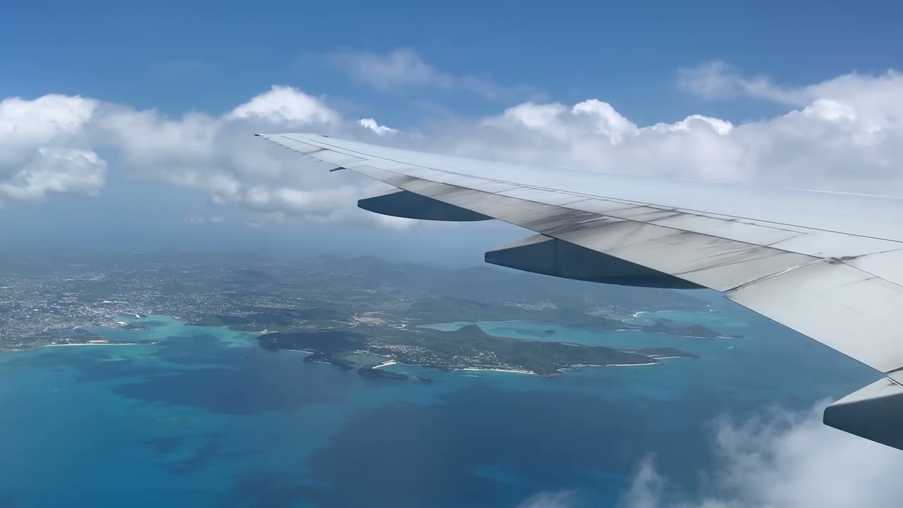 British Airways Boeing 777-200 Landing in Antigua (ANU) from London Gatwick (LGW)