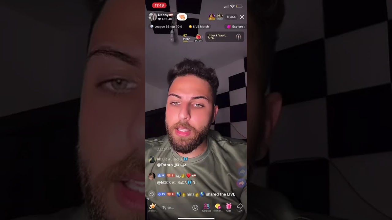 لايف داني قسمه ونصيب يتكلم عن قصة حبه الأخيره و الإنفصال #قسمة_ونصيب