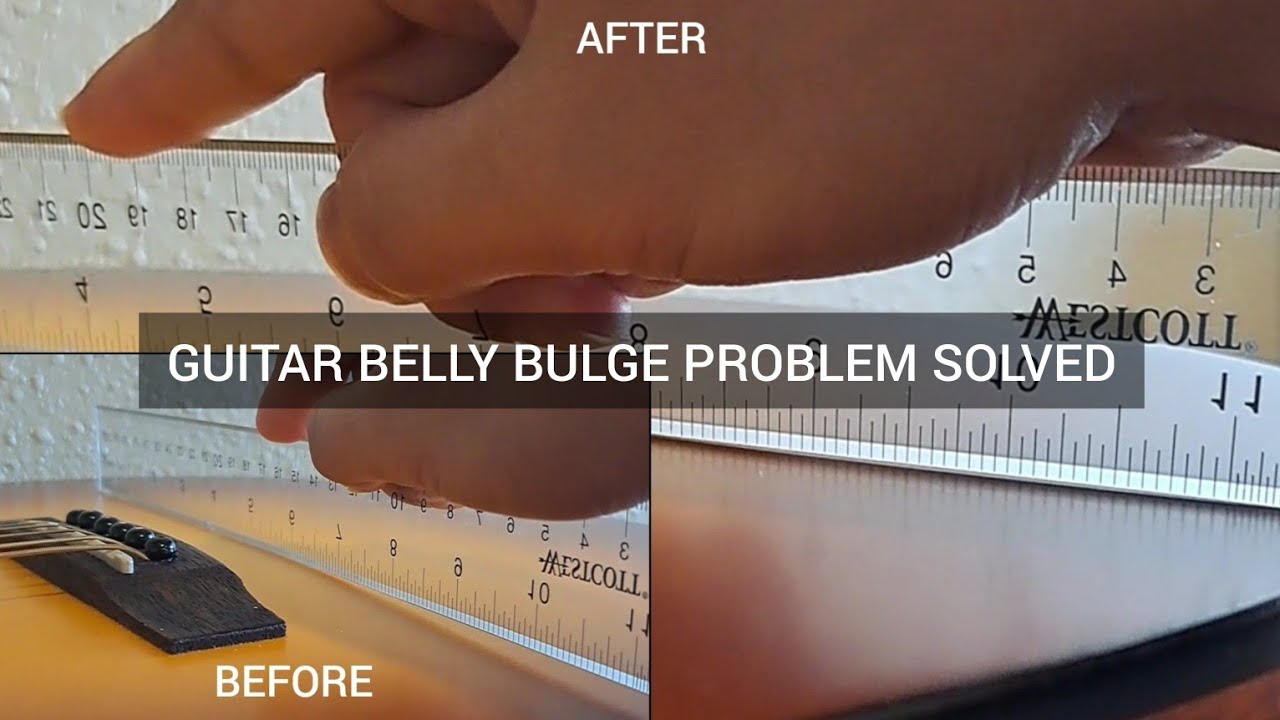 fixing guitar belly bulge through diy humidifier