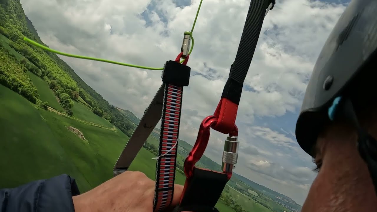 7eme vol parapente dur dur l'atterrissage au puy saint sandoux