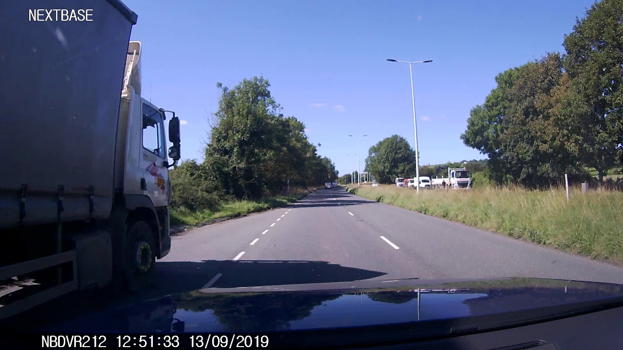 A361 Braunton Road from Barnstaple, west to Chivenor Roundabout. 13/09/2019