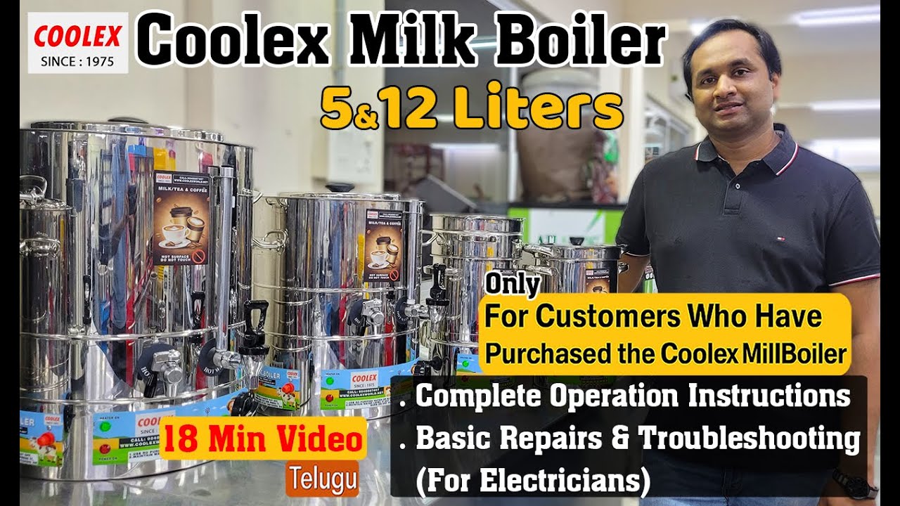 Tea shop Milk Boiler: Machine usage,Safety Instructions,Electrical Setup & Parts Explained detailed