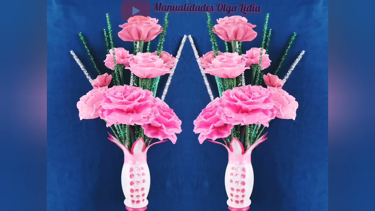 Cómo hacer flores con bolsas de plástico recicladas