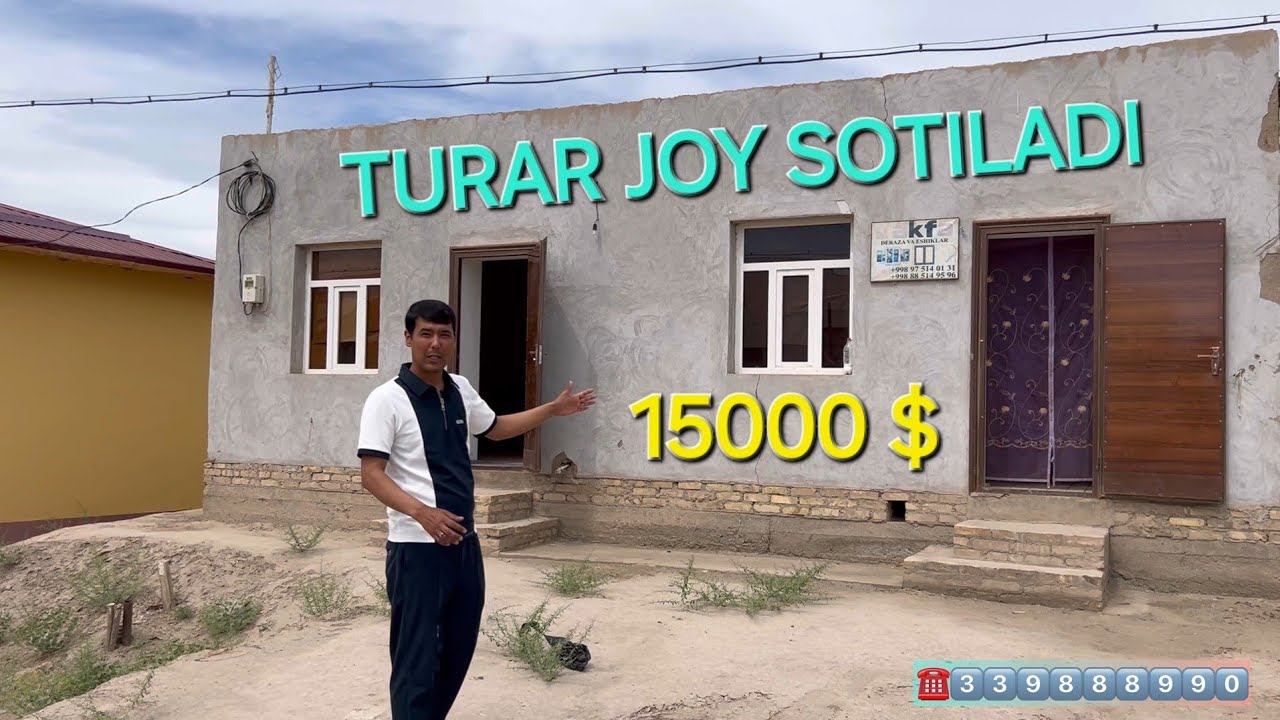 TURAR JOY SOTILADI KELISHILGAN NARXDA
