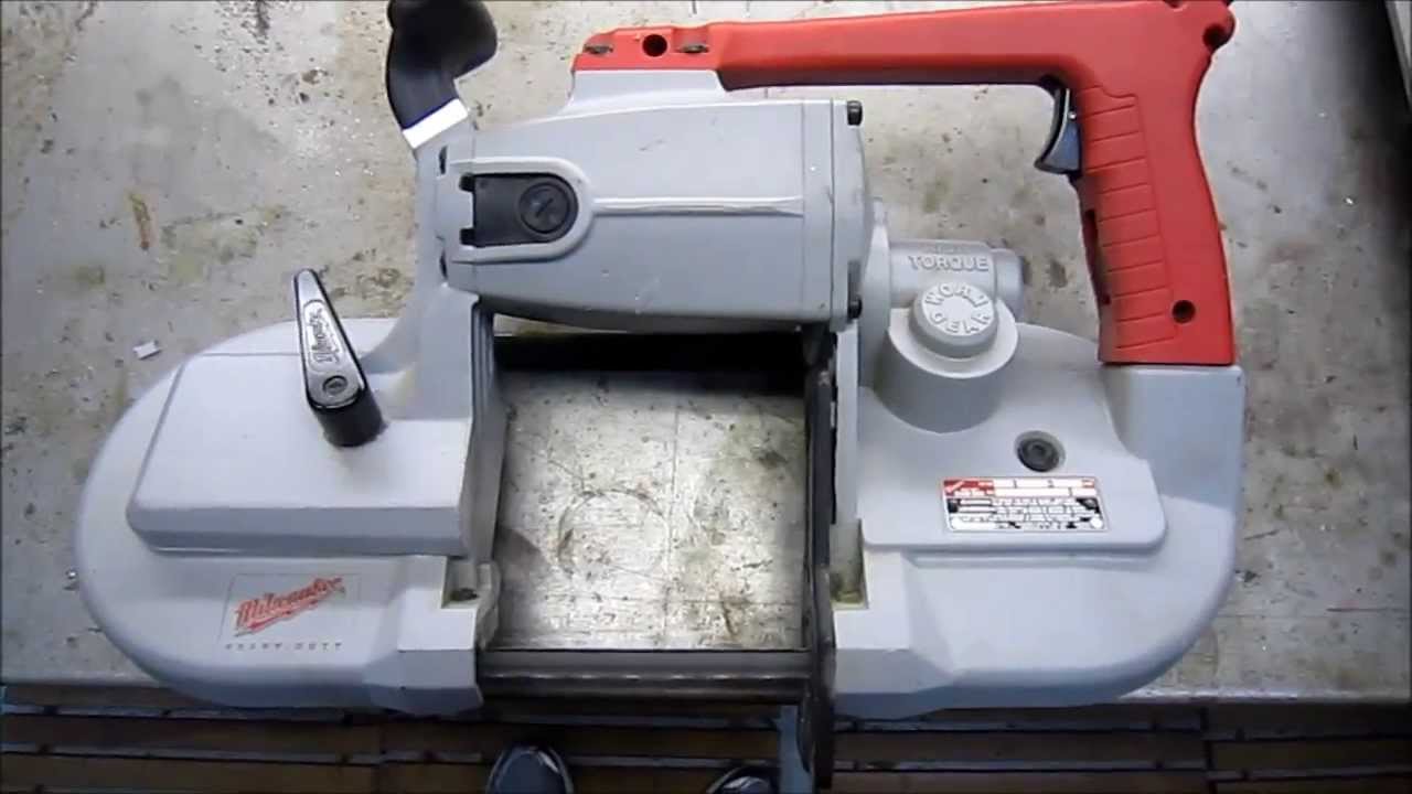 QUICKIE 3    Milwaukee Portable Bandsaw Stand---viewer requested repost