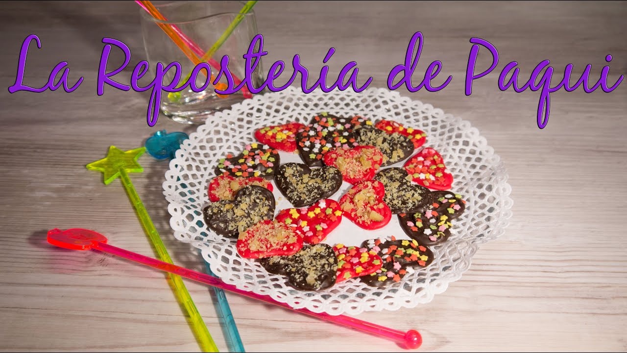 CORAZONES de CHOCOLATE - La Reposter&iacute;a de Paqui-