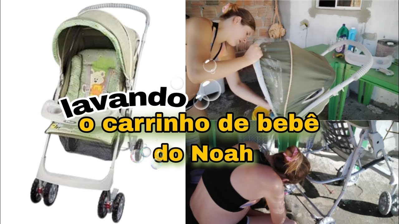 lavando o carrinho de bebê 🫧🧽|Hércules