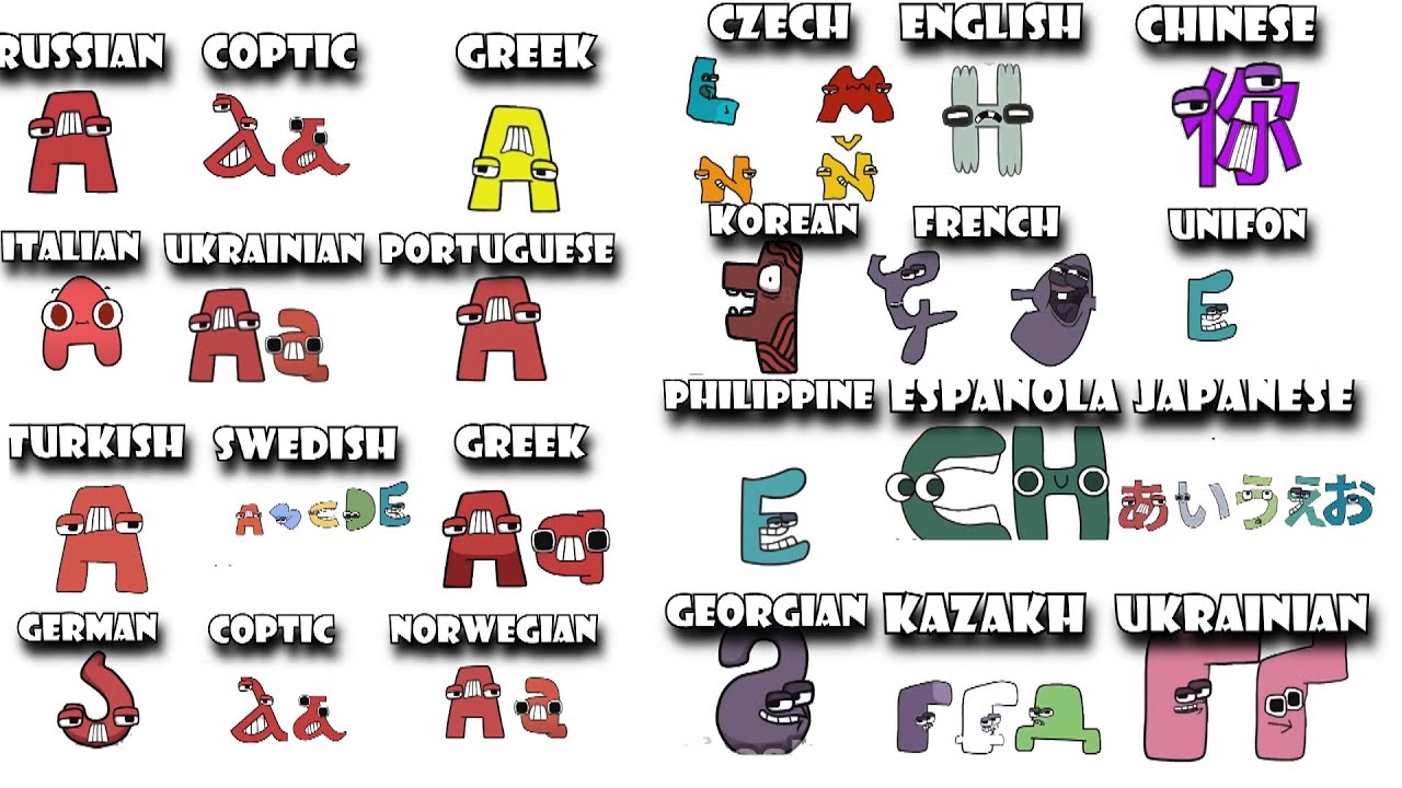 ALL Alphabet lore but it's different Alphabets (Full Version)