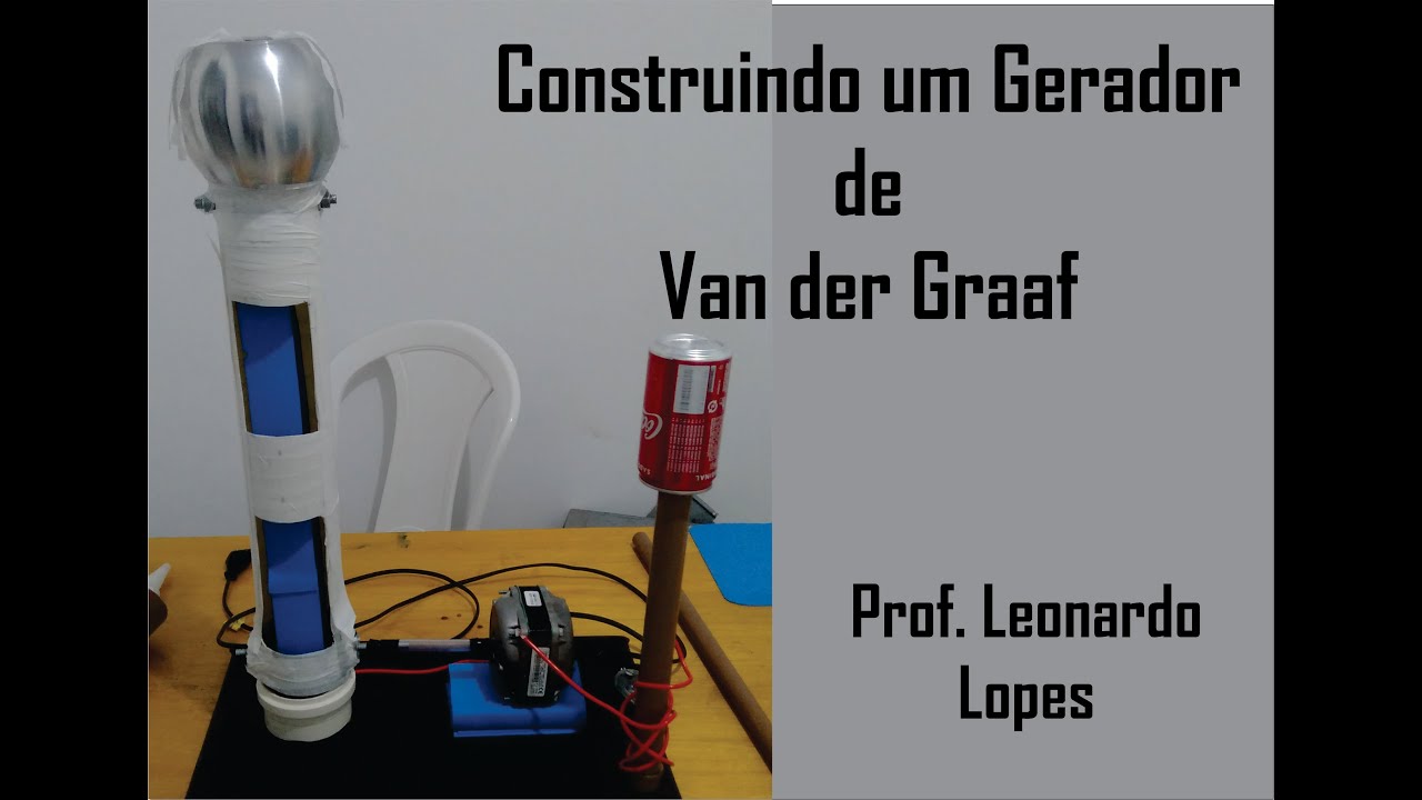 Construindo um gerador de Van der Graaf - Série triboelétrica e processos de eletrização.