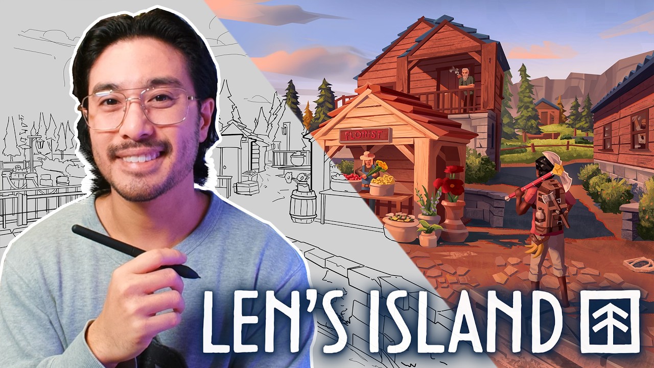 2D Artist breaks down creating game assets | Len&rsquo;s Island