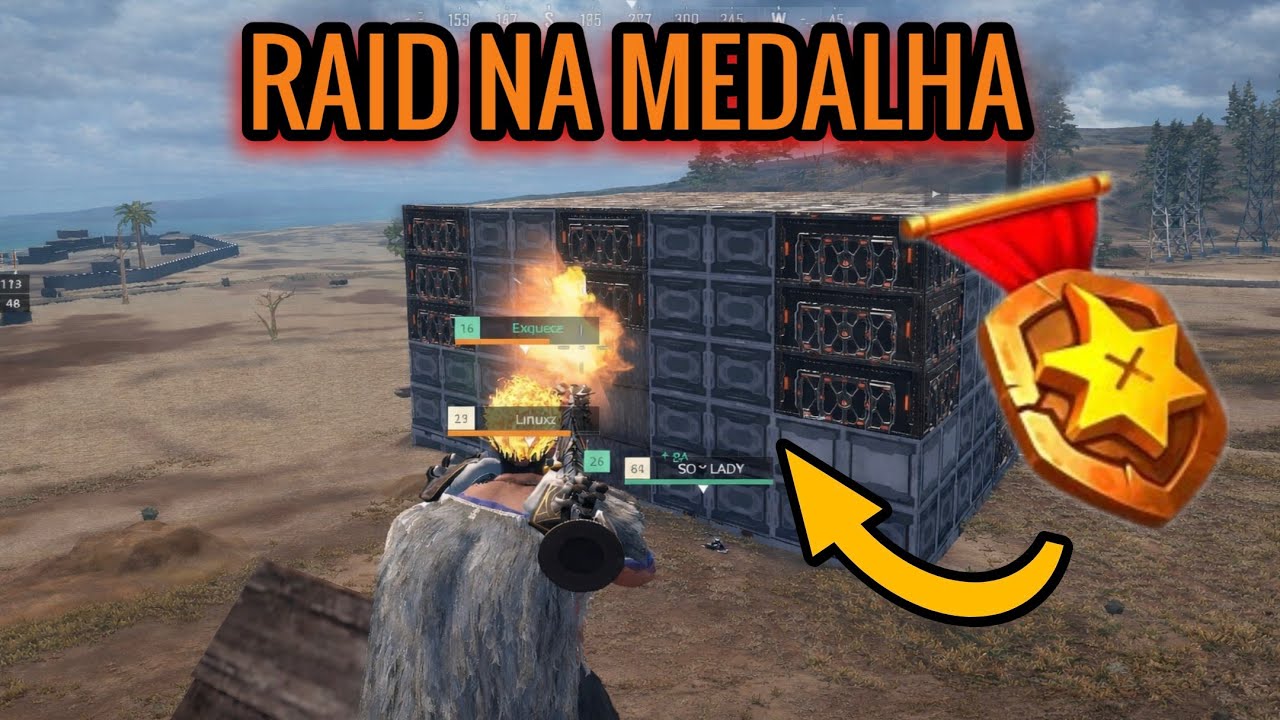 RAID na MEDALHA ONLINE vida de ADM | Last Island Of Survival