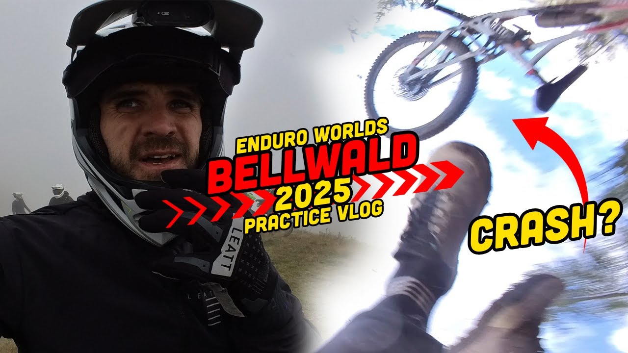 TRÉNINK NA MISTROVSTVÍ SVĚTA S OTŘESEM MOZKU!? | UCI Enduro World Championships 2025 - Bellwald