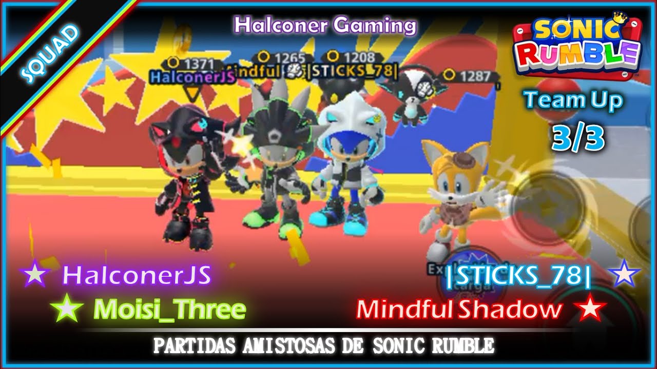 Sonic Rumble | Squad 61; HalconerJS & Mindful Shadow, |STICKS_78| and Moisi_Three (3/3)