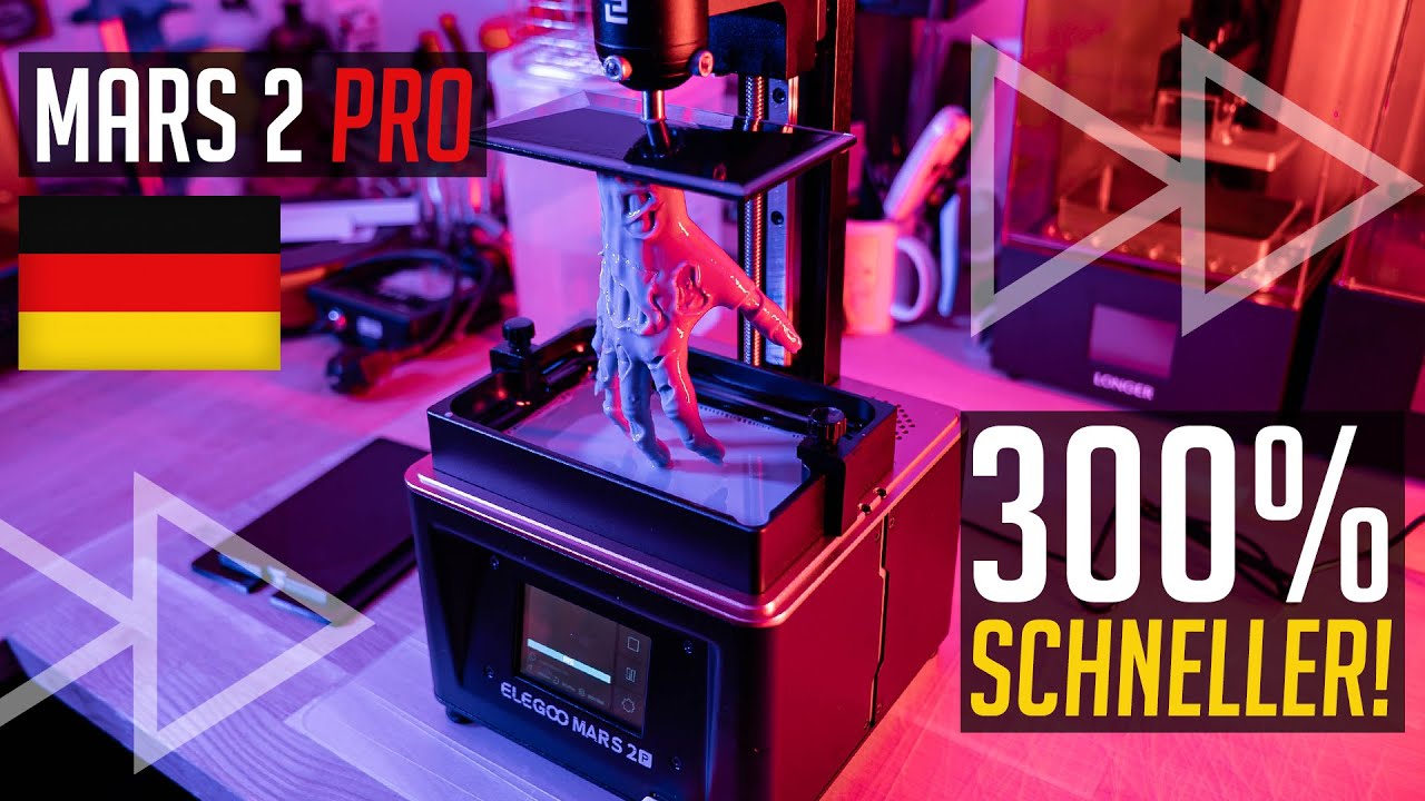 ELEGOO Mars 2 PRO | Monochrom-LCD: 3x SCHNELLER! (REVIEW)