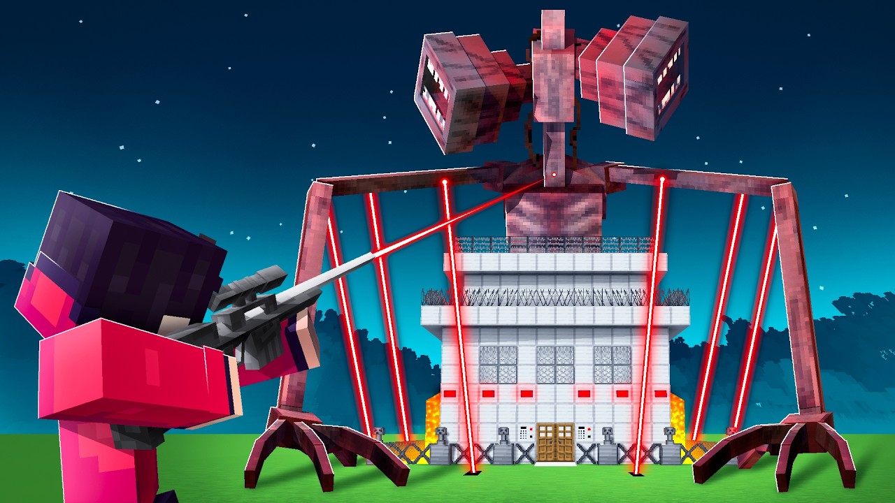 SIREN HEAD vs MOST SECURE BASE in Minecraft!