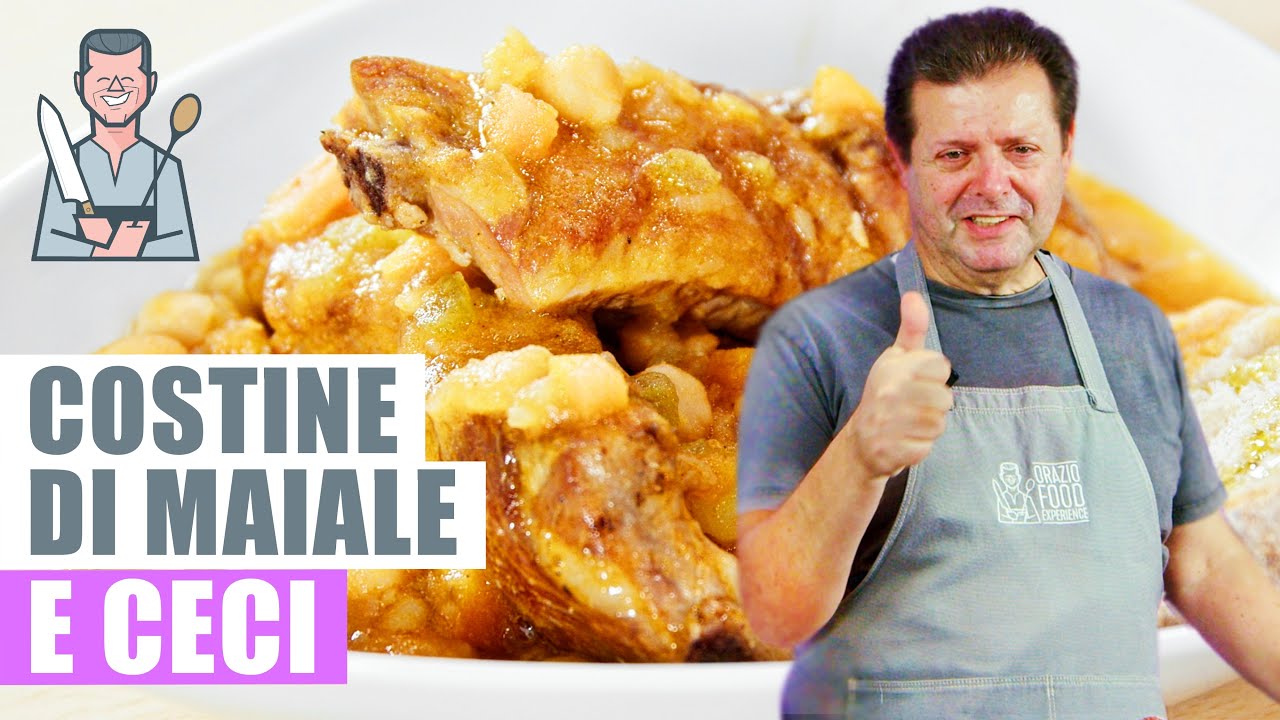 COSTINE DI MAIALE E CECI - Piatto semplice e godurioso