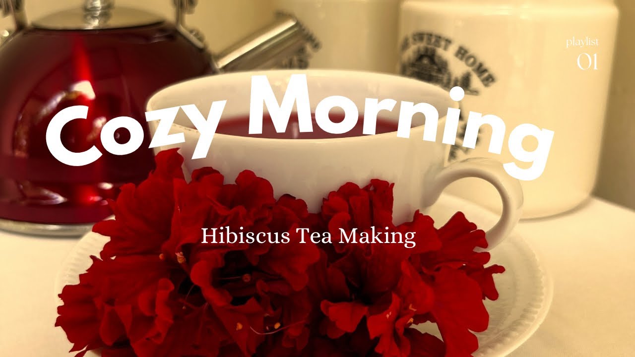 Cozy Morning & Healing Hibiscus Tea 🌸🫖 | Ora's Med Diary