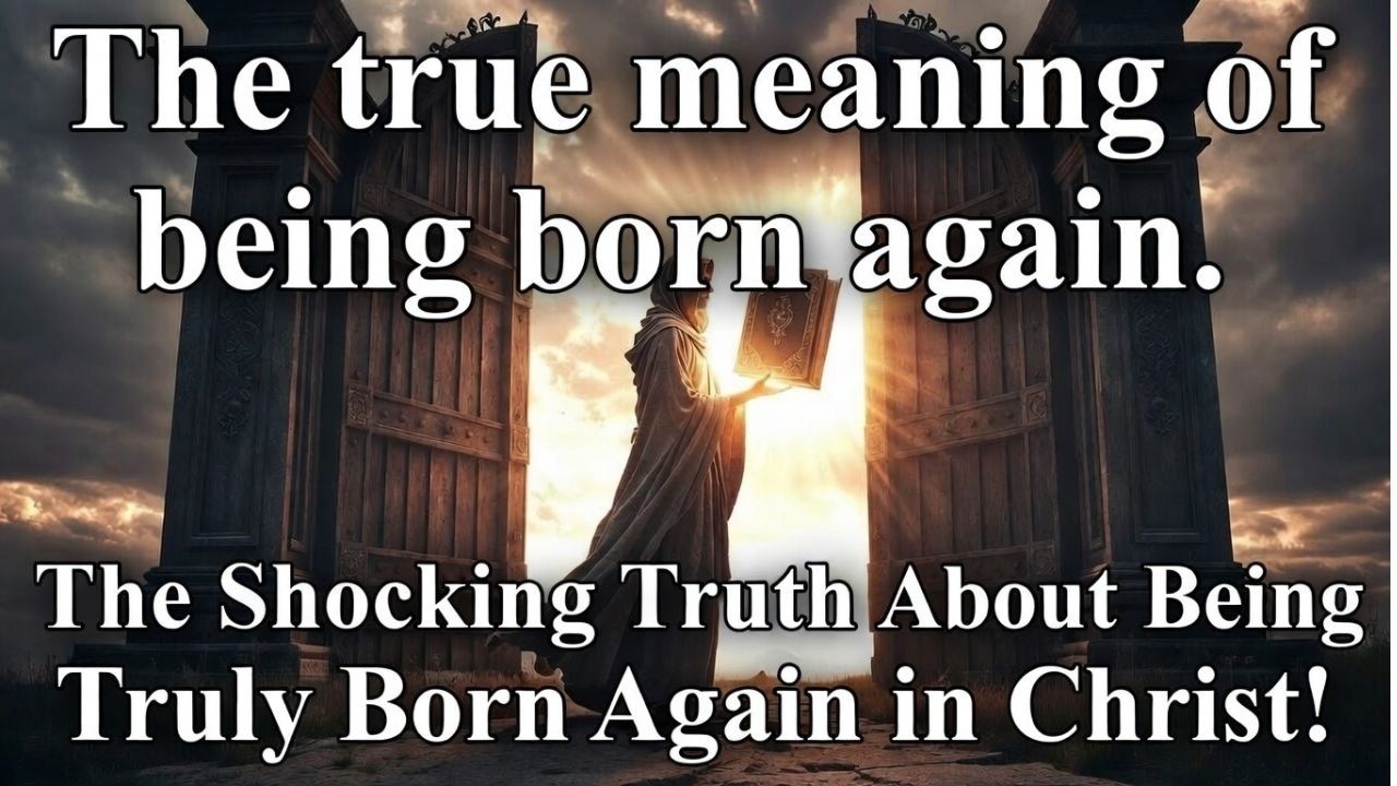 The true meaning of being born again. The Shocking Truth About Being Truly Born Again in Christ!