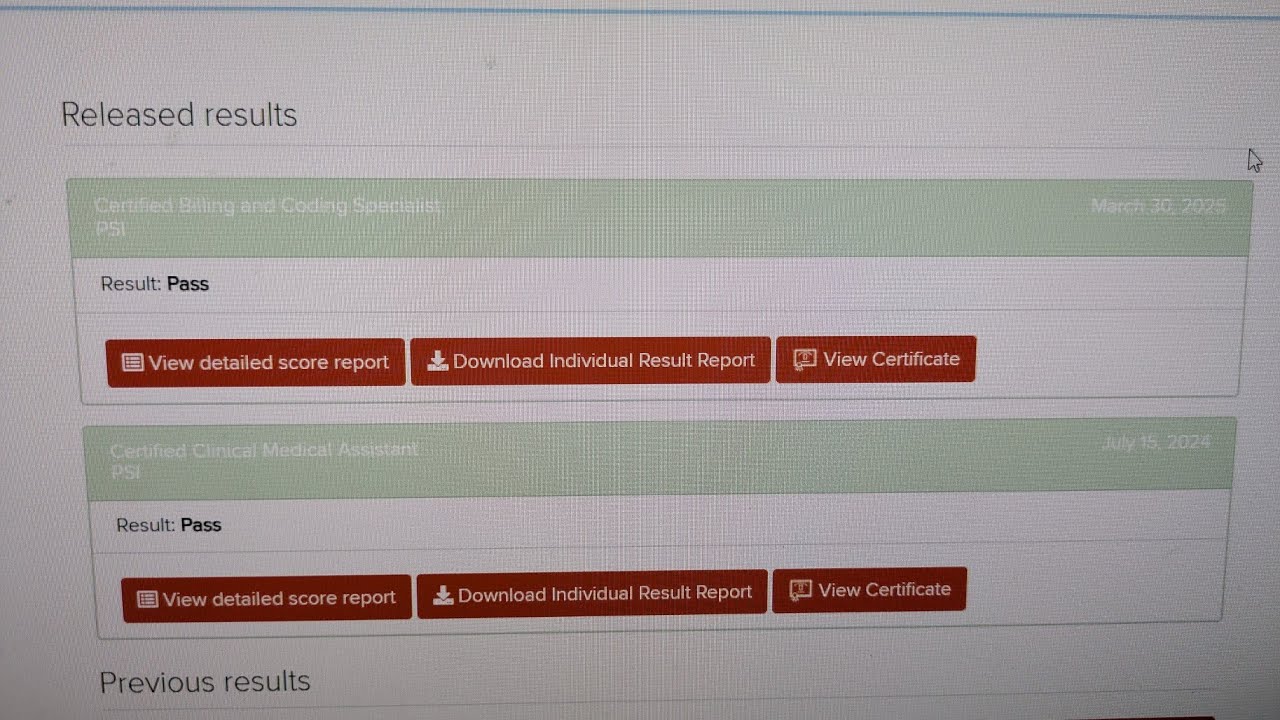 Passed Certified Billing & Coding Specialist (CBCS) exam.