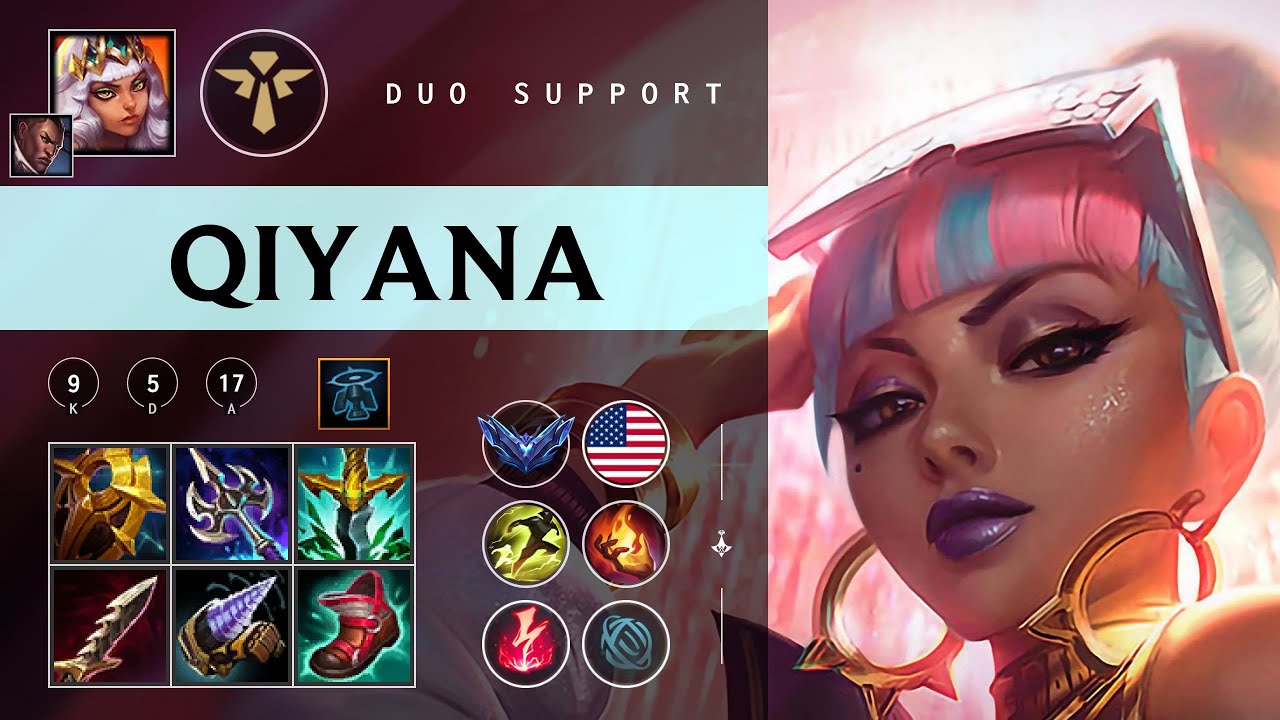 Qiyana Support vs Rakan - NA Diamond Patch 26.01