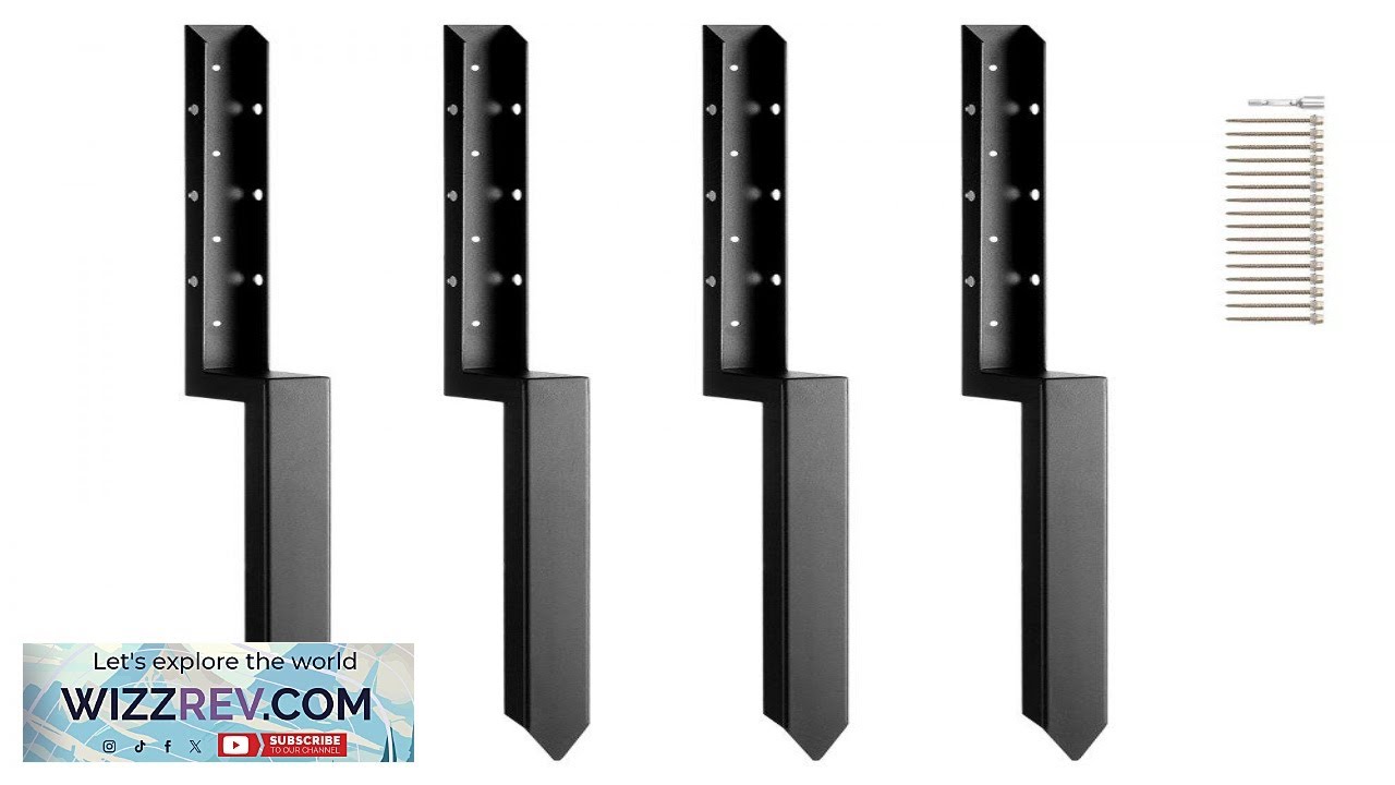 VEVOR Fence Post Anchor Repair Kit 4 Pack Inner Diameter 2 x2