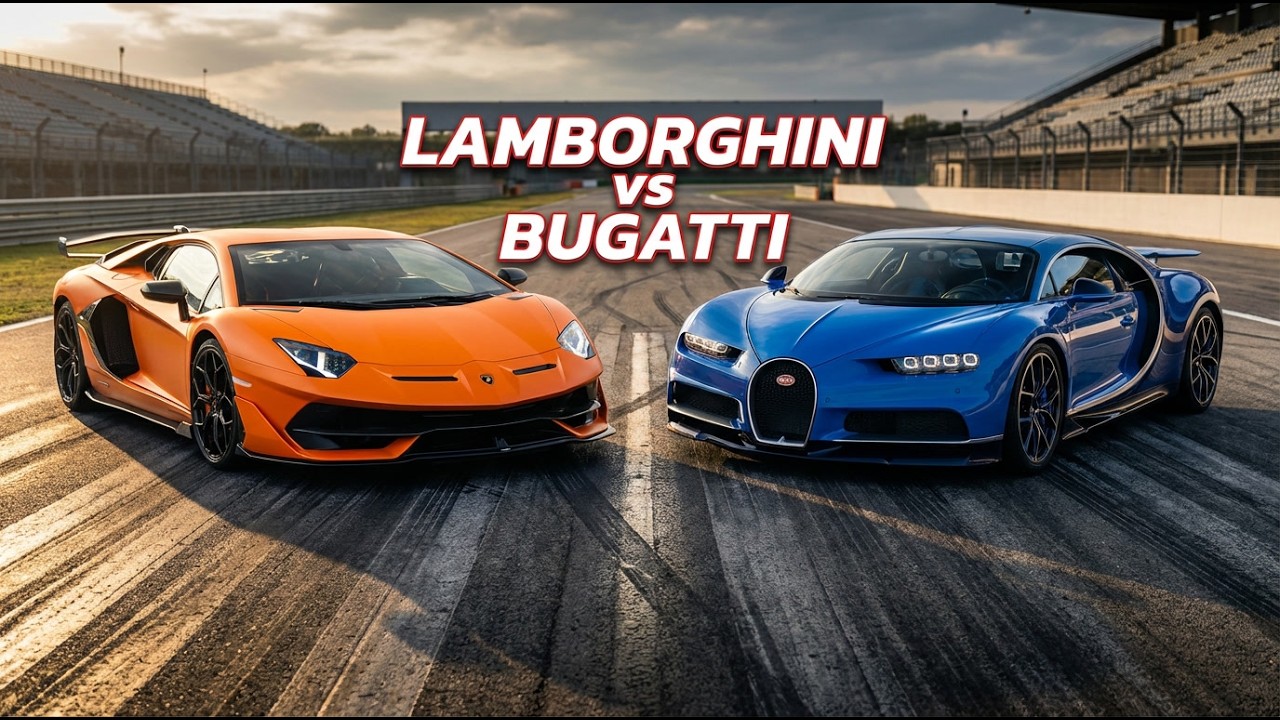 LAMBORGHINI VS BUGATTI Ultimate race | Who will wins?
