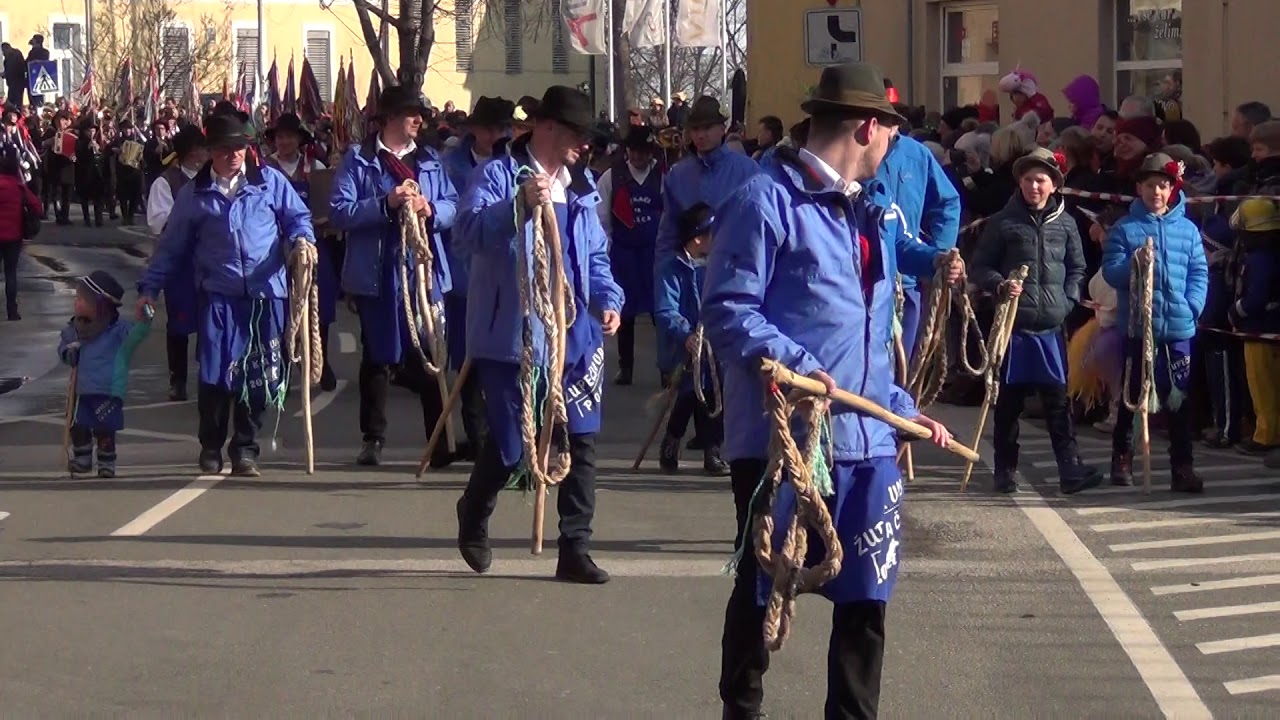 Pustna karnevalska povorka po ptujskih trgih in ulicah Kurentovanje 2018