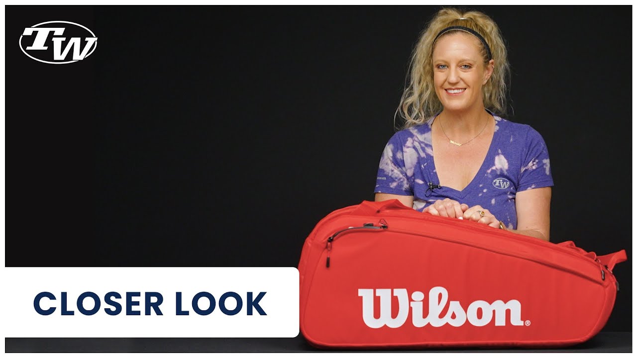 Take a Closer Look at the Wilson Super Tour 6 Pack Tennis Bag!