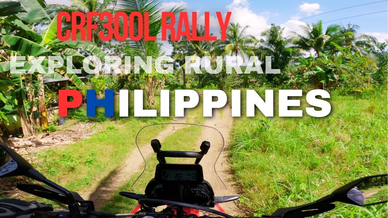 Riding a Honda CRF 300L Rally Through RURAL Roads in the Philippines