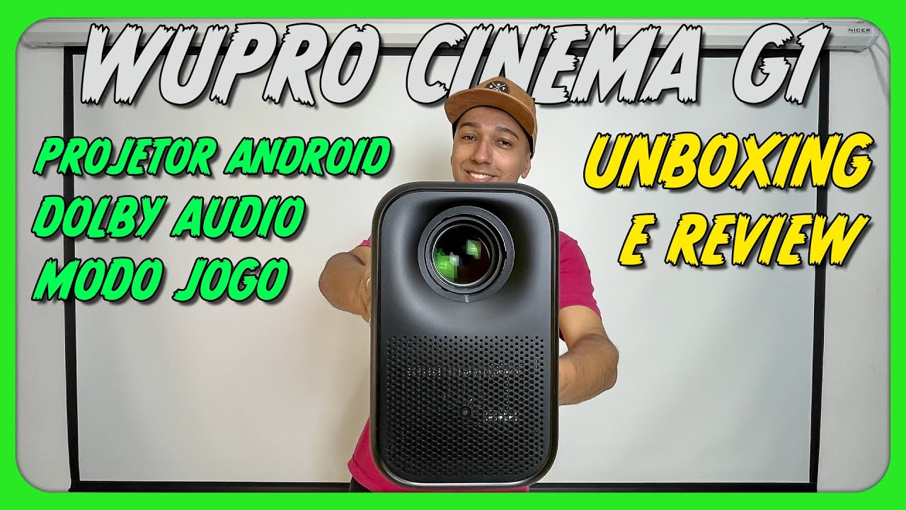 Projetor Perfeito para Assistir e Jogar? Wupro G1 - Unboxing e Testes