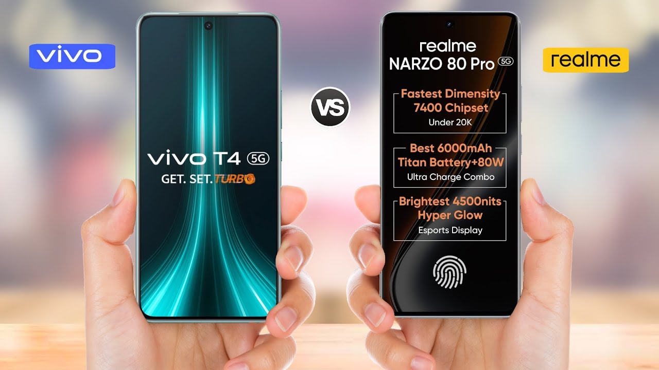 VIVO T4 5G vs Realme Narzo 80 Pro 5G || Full Comparison