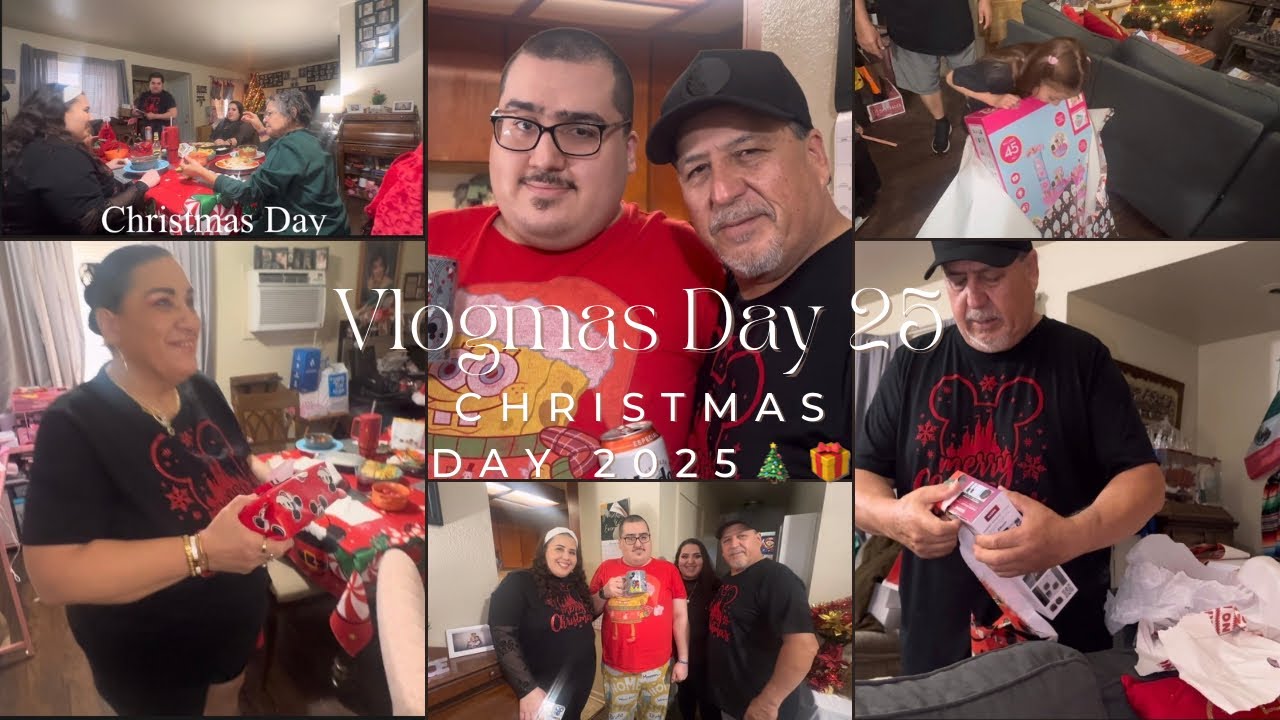 Vlogmas, 25-й день: Празднование Рождества с семьей ~ Рождественский ужин ~ Распаковка подарков ~...