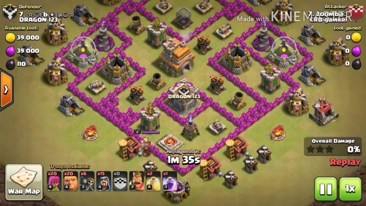 CLASH OF CLANS GIWIARCH ATTACK STRATEGY FOR TH7!!!