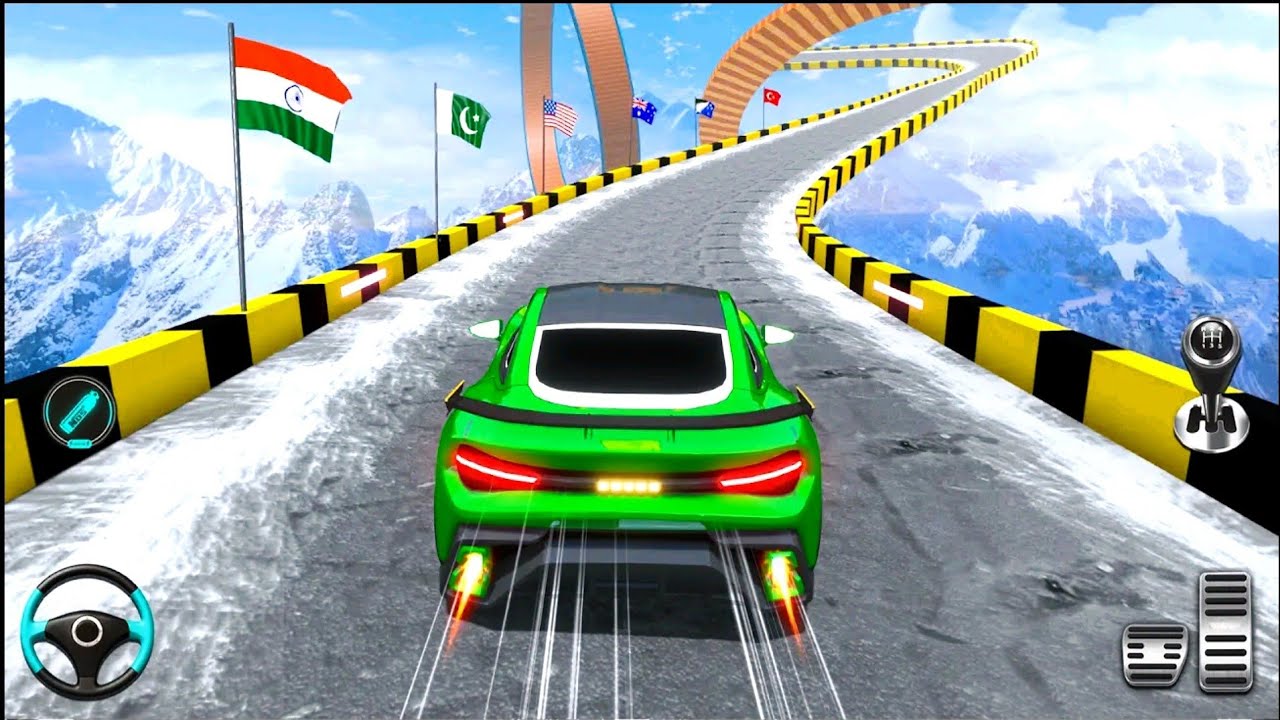 RAMP CAR GAMES - GT CAR STUNTS | EXTREME CAR STUNTS WITH THE MEGA RAMP CAR STUNT GAME 