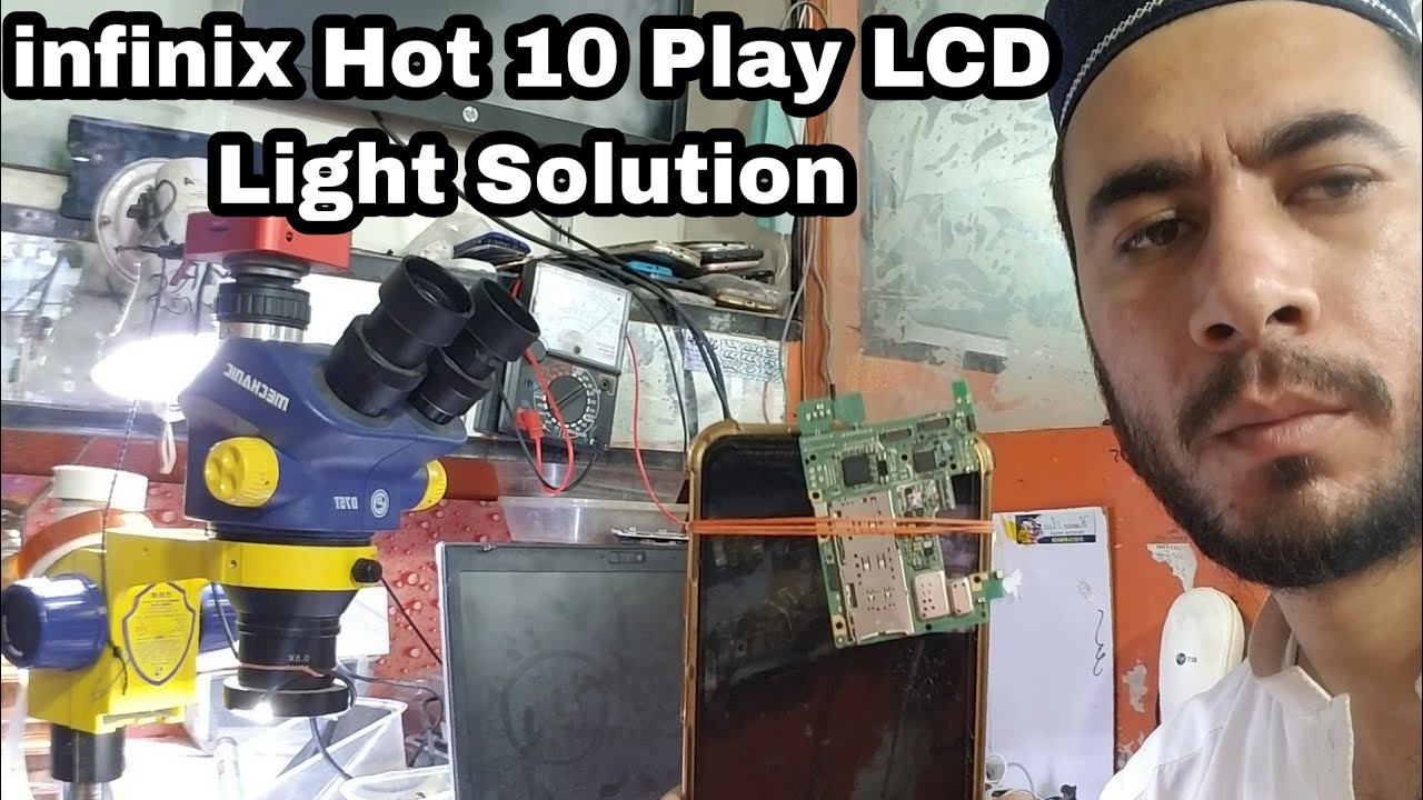 infinix hot 10 play LCD light solutions Pashto || learning video