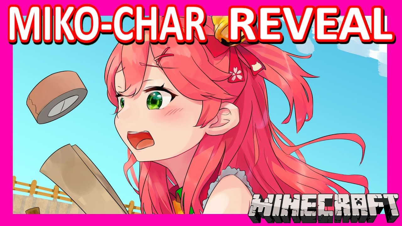 【Hololive】Miko: Miko-Char Reveal!!! ft. Pekodam, Subangelion【Minecraft】【Eng Sub】