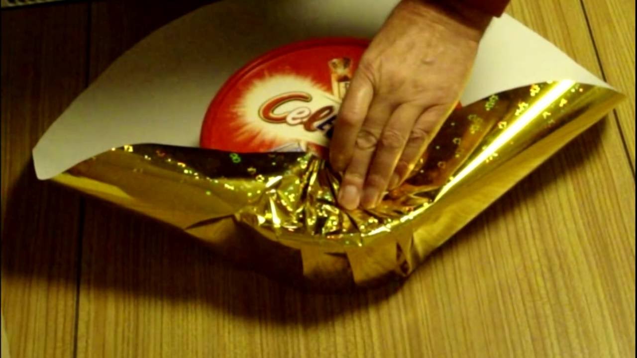 How To Gift Wrap a Tapering Cylinder