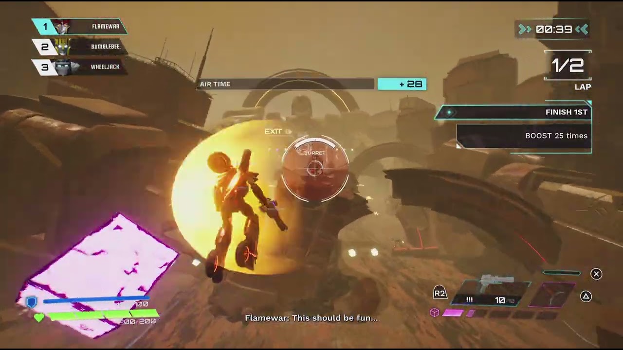 Flamewar is fast and firey, TRANSFORMERS: Galactic Trials