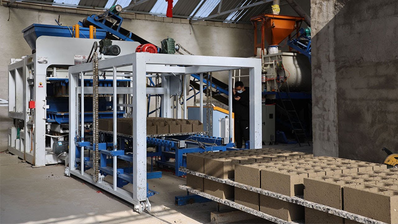 QTF12-15 fully automatic hydraulic concrete block making machine