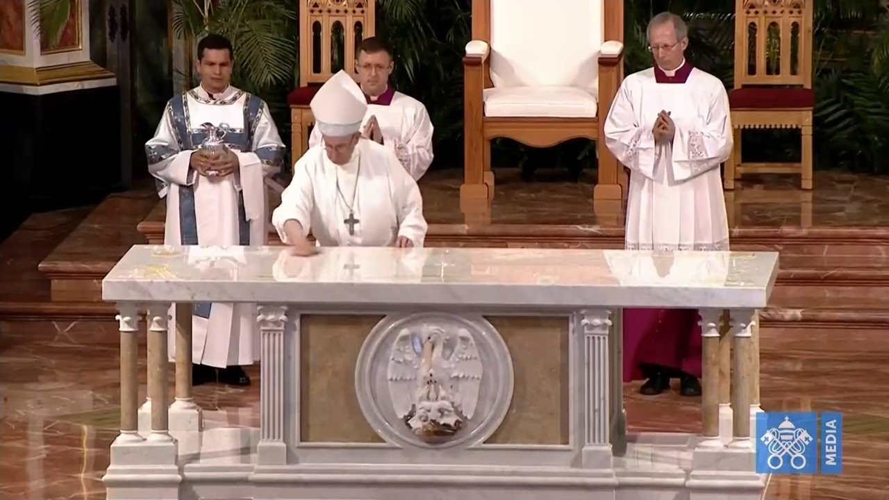 Mass with Pope Francis, with Consecration of the Altar of Cathedral of Panama City 26 January 2019