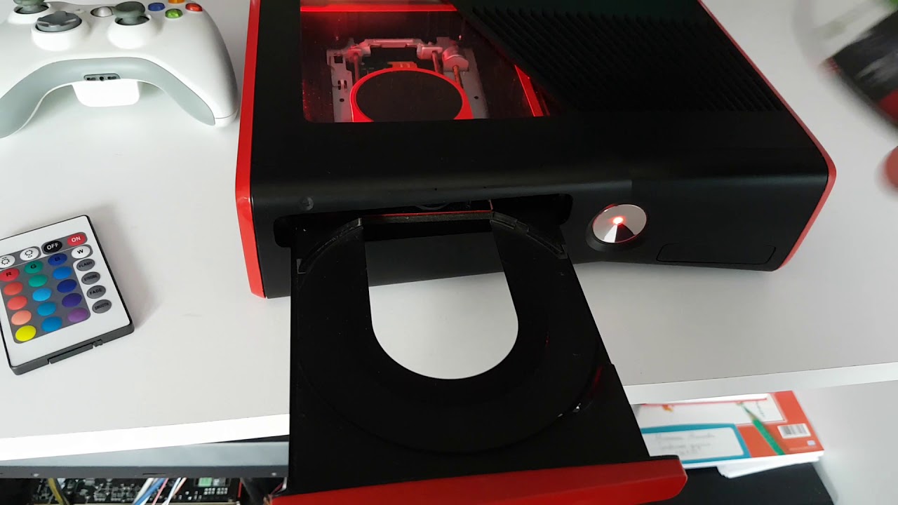Xbox 360 Slim Custom Mod Case + RGH Hacked