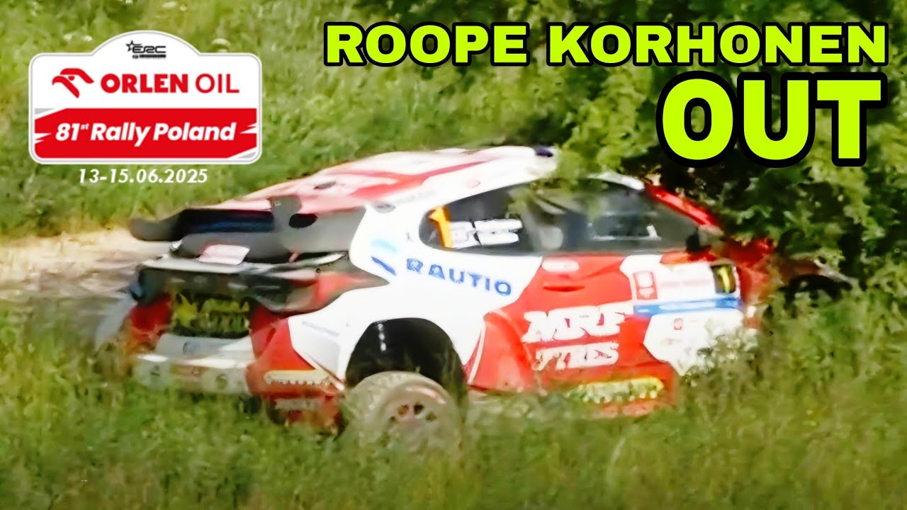 KORHONEN OUT IN SS10 ERC ORLEN OIL 81ST RALLY POLAND 2025