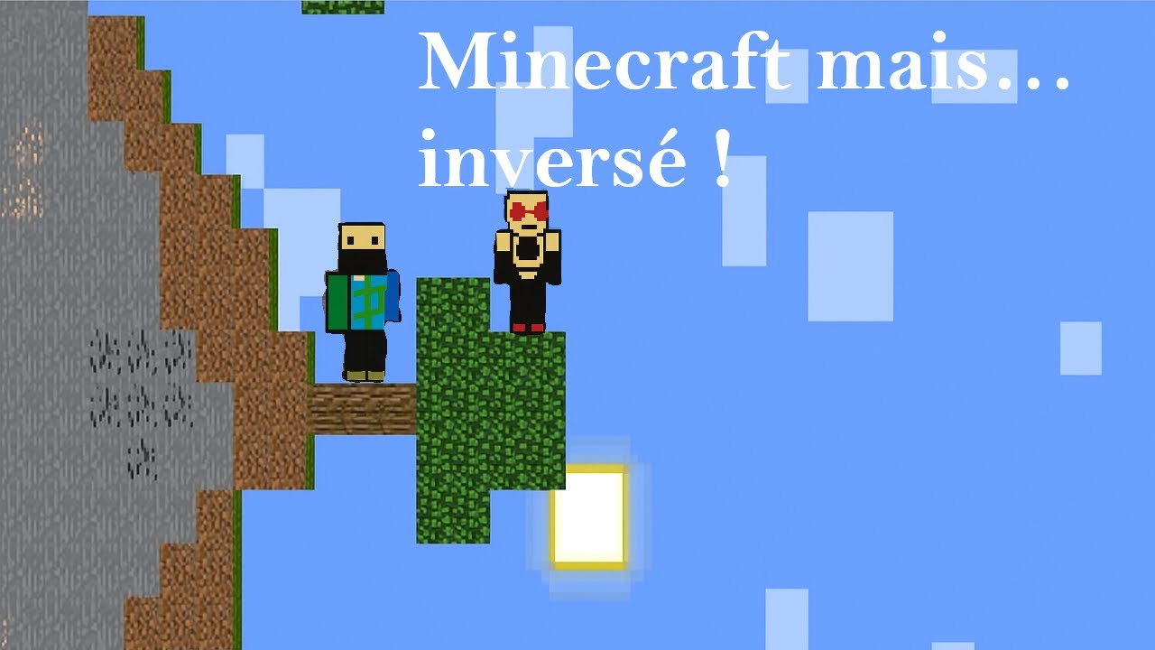 Minecraft mais on a inversé la gravité (ft @nonox_cj)