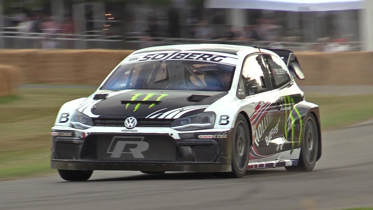 Petter Solberg's incredible 570HP Volkswagen Polo R WRX Hill Climb Run @ FOS Goodwood 2019