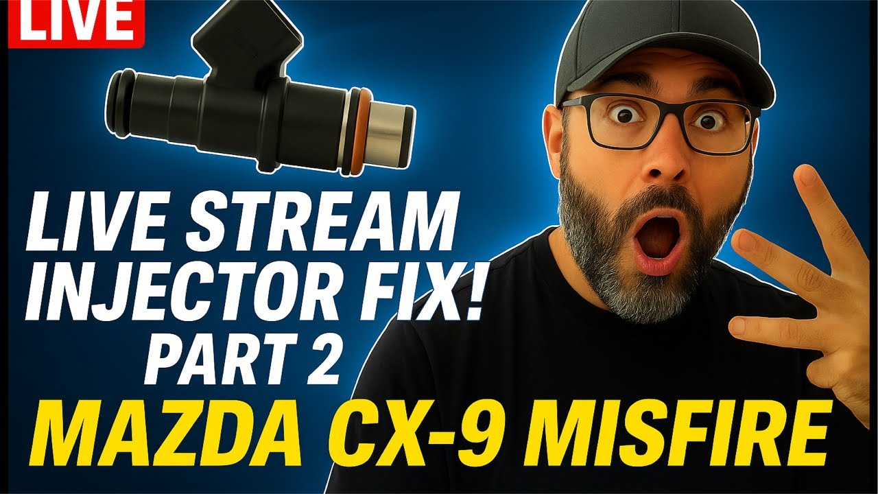 Fuel Injector/ Rail & Valve Cover Reinstall Mazda CX-9 Cylinder 2 Misfire (P0312) &ldquo;LIVE&rdquo; Part 2.