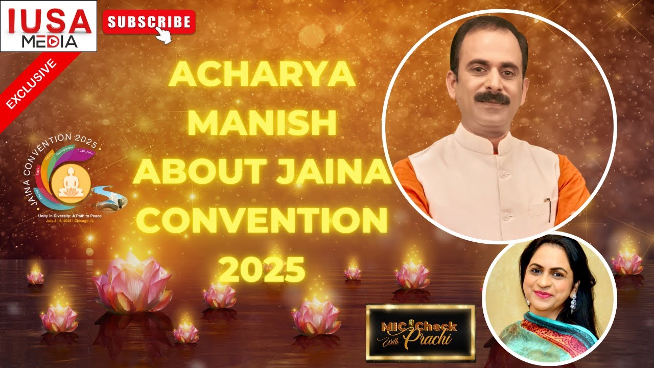 Acharya Manish on Jain Philosophy at the Jaina Convention 2025 #AcharyaManish #JainPhilosophy #Jaina