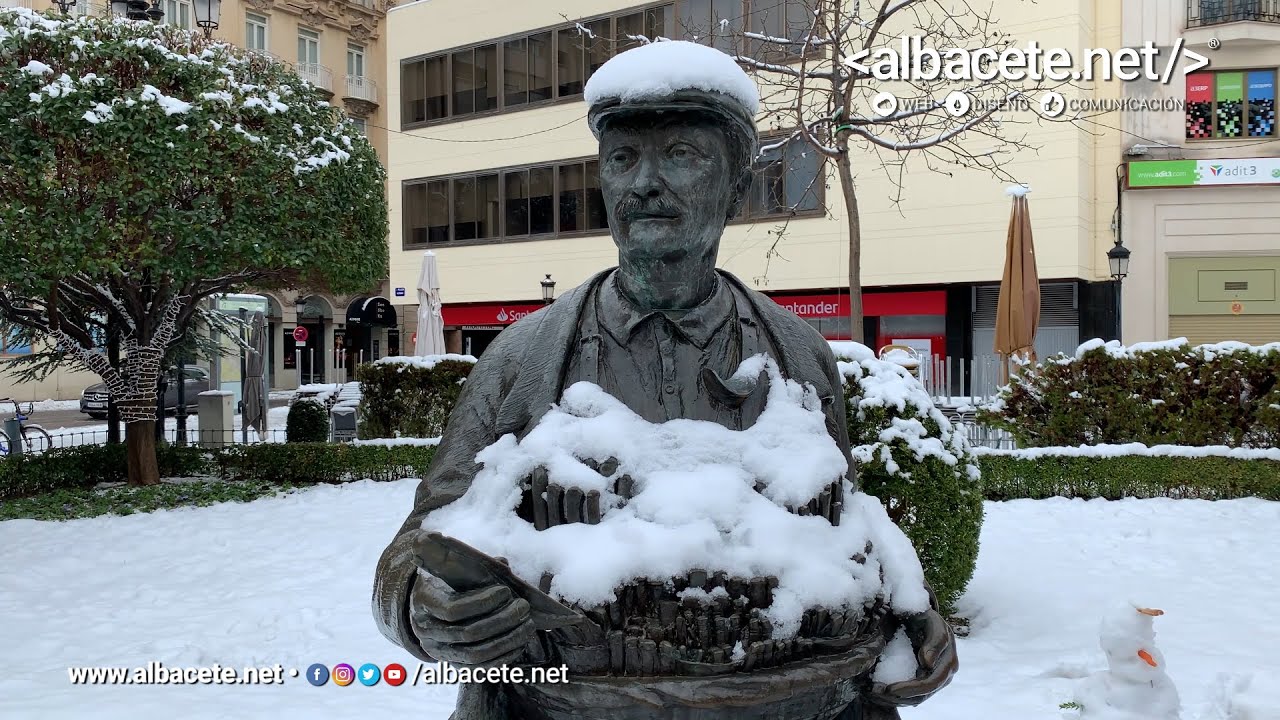 Nevada en Albacete 2021. Nieve en Albacete. Filomena en Albacete