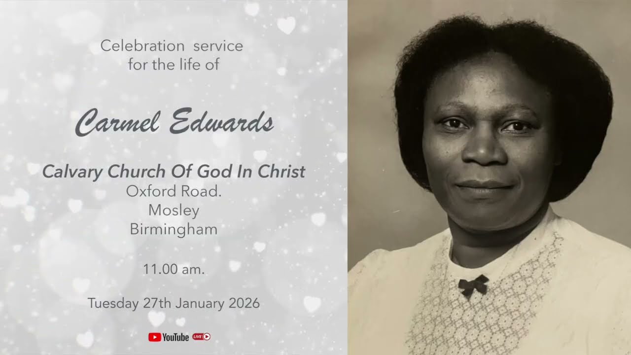 Celebration service for Carmel Edwards
