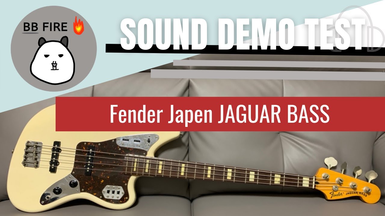 Fender Japan Jaguar Bass sound test demo (no talking)
